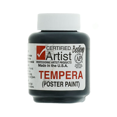 2 oz. Black Tempera Paint @ Raw Materials Art Supplies